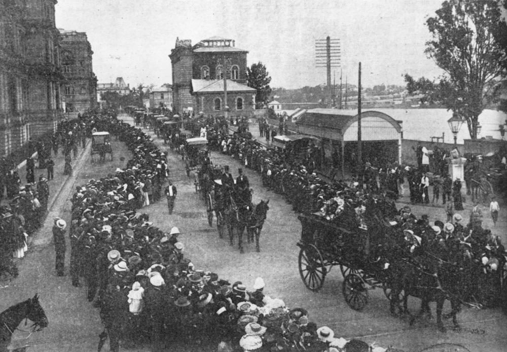 Victorian era funeral in 1905
