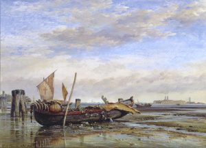 Boat, near Venice 1858 by Edward William Cooke 1811-1880