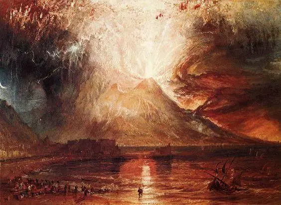 Eruption of Vesuvius 1817 JMW Turner