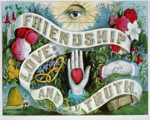 Friendship Love and Truth Currier and Ives