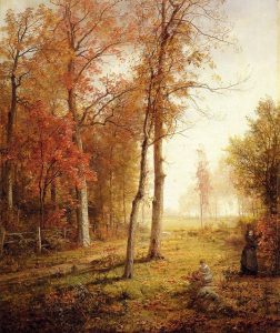 Gathering Leaves By William Trost Richards
