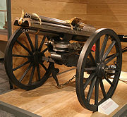 Victorian army weapons: Gatling gun