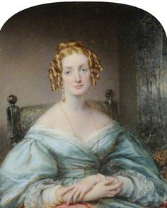 A portrait of Georgiana Battle Wrightson by Andrew Robertson