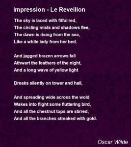 Poem Text- Impression- Le Reveillon