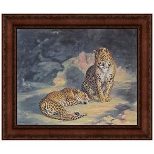 Pair of Leopards 1845 Williamhuggins