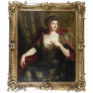 portrait-lady-wood-frank-dicksee