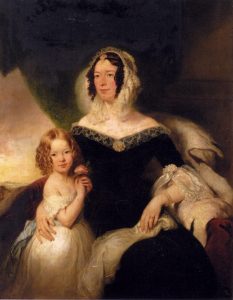 Portrait of Mrs. Hilton nee Aynsworth with her daughter Lydia Ellen