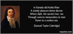 Coleridges Kubla Khan Poem