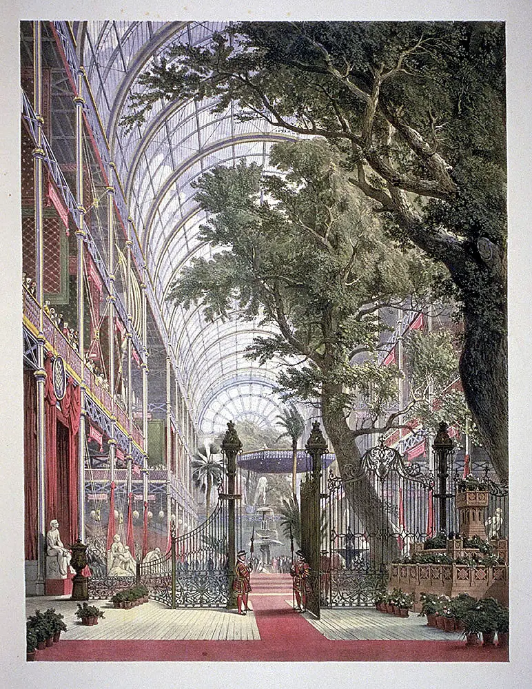 Interior view of crystal palace 1851 hires stock photography and images   Alamy