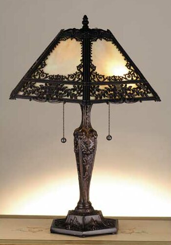 victorian lamp and lampshades