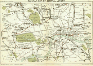 Victorian railway map