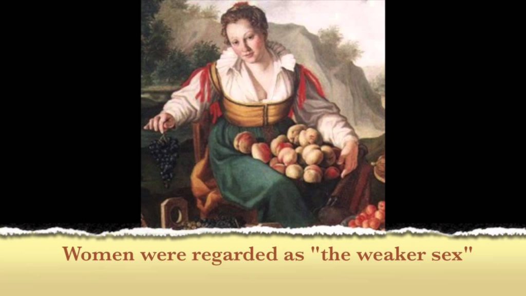 Women in Elizabethan and victorian era were weaker sex